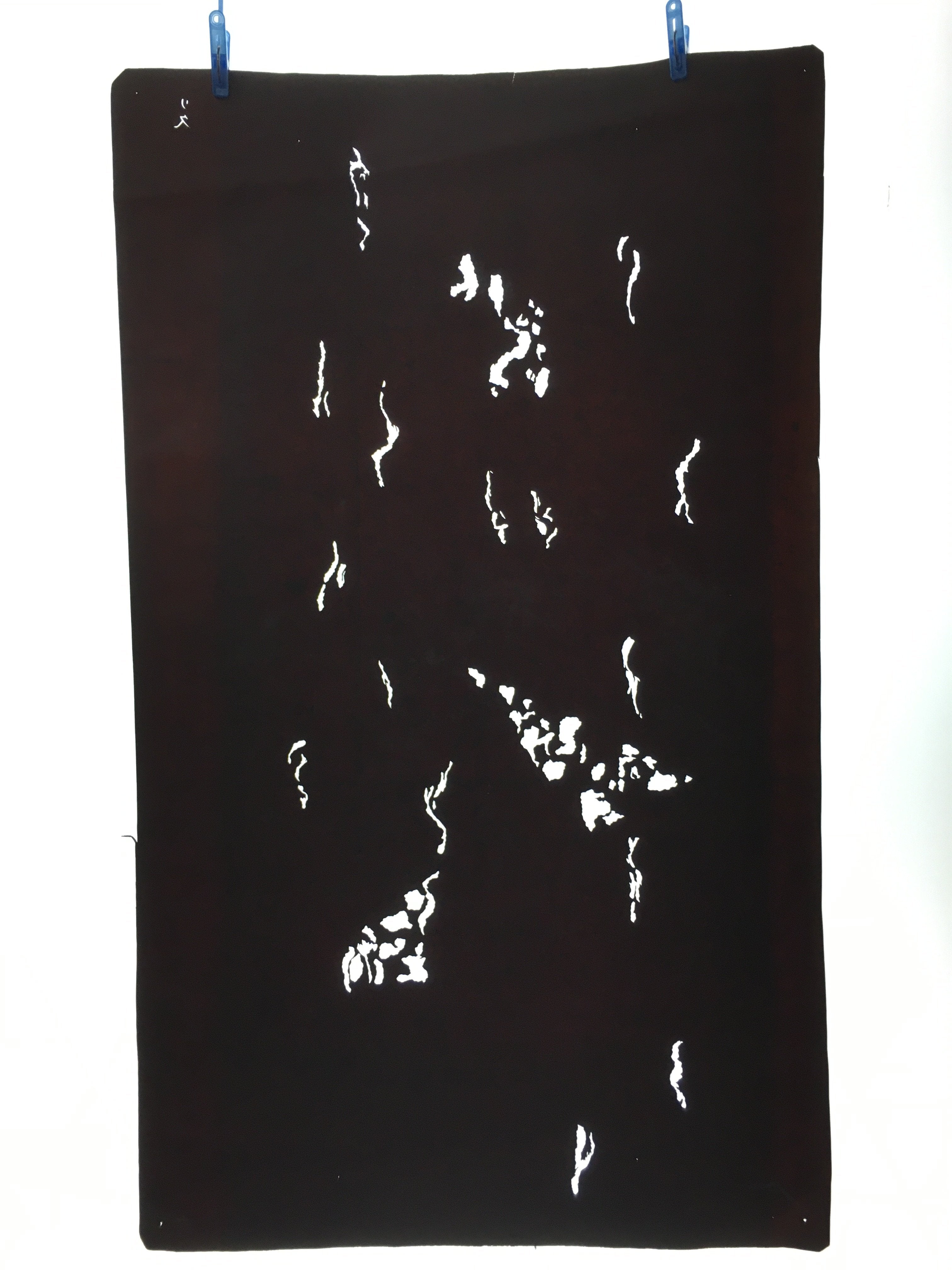 Antique Japanese Katagami 10sheet Set Practice Kimono Stencil Katazome BS34