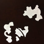 Antique Japanese Katagami 10sheet Set Practice Kimono Stencil Katazome BS34