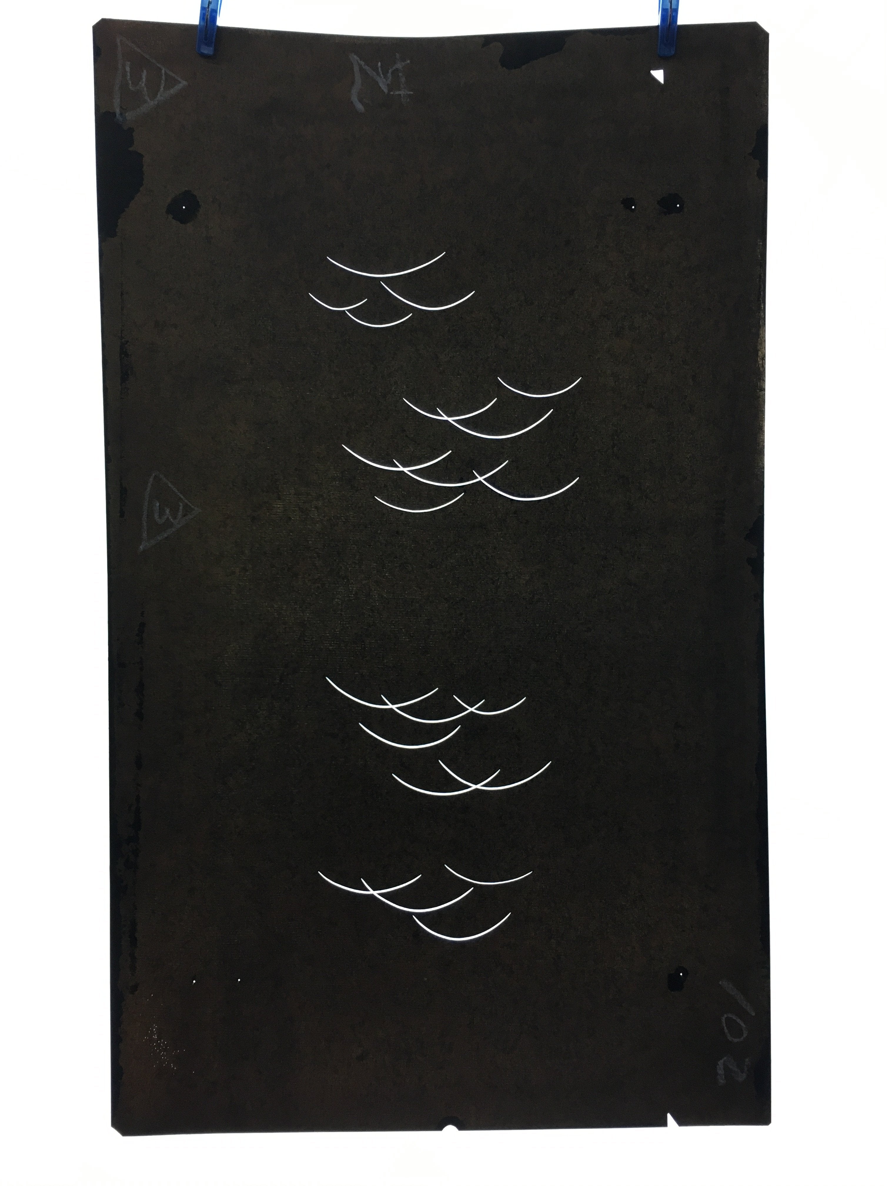 Antique Japanese Katagami 10sheet Set Practice Kimono Stencil Katazome BS36