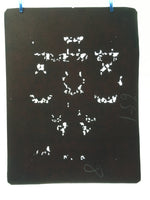 Antique Japanese Katagami 10sheet Set Practice Kimono Stencil Katazome BS37