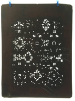 Antique Japanese Katagami 10sheet Set Practice Kimono Stencil Katazome BS40