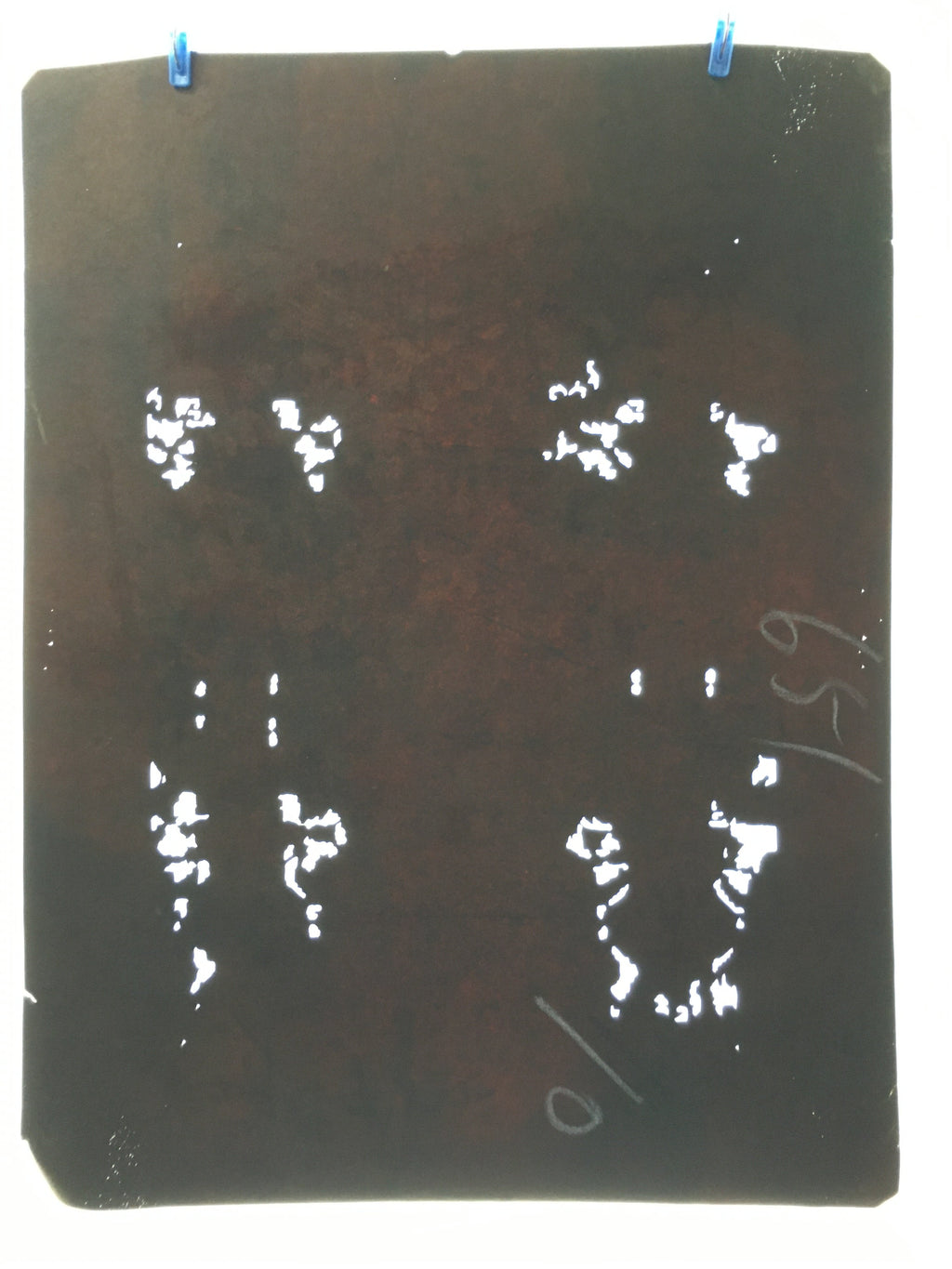 Antique Japanese Katagami 10sheet Set Practice Kimono Stencil Katazome BS40