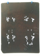 Antique Japanese Katagami 10sheet Set Practice Kimono Stencil Katazome BS40