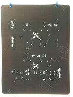 Antique Japanese Katagami 10sheet Set Practice Kimono Stencil Katazome BS40