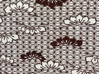 Antique Japanese Katagami Kimono Paper Stencil Asanoha Leaves Flowers 4Y473