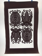 Antique Japanese Katagami Kimono Paper Stencil Beetle Cicada Insect 4Y469
