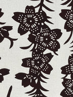 Antique Japanese Katagami Kimono Paper Stencil Cherry Blossoms Birds 4Y508