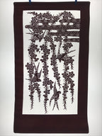Antique Japanese Katagami Kimono Paper Stencil Cherry Blossoms Birds 4Y508