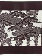 Antique Japanese Katagami Kimono Paper Stencil Cherry Blossoms Pine Bird 4Y465