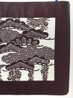 Antique Japanese Katagami Kimono Paper Stencil Cherry Blossoms Pine Bird 4Y465