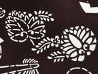 Antique Japanese Katagami Kimono Paper Stencil Folding Fans Flowers 4Y476