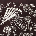 Antique Japanese Katagami Kimono Paper Stencil Folding Fans Flowers 4Y476