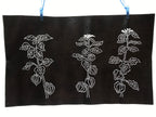 Antique Japanese Katagami Kimono Paper Stencil Hozuki Lantern Flower 4Y506