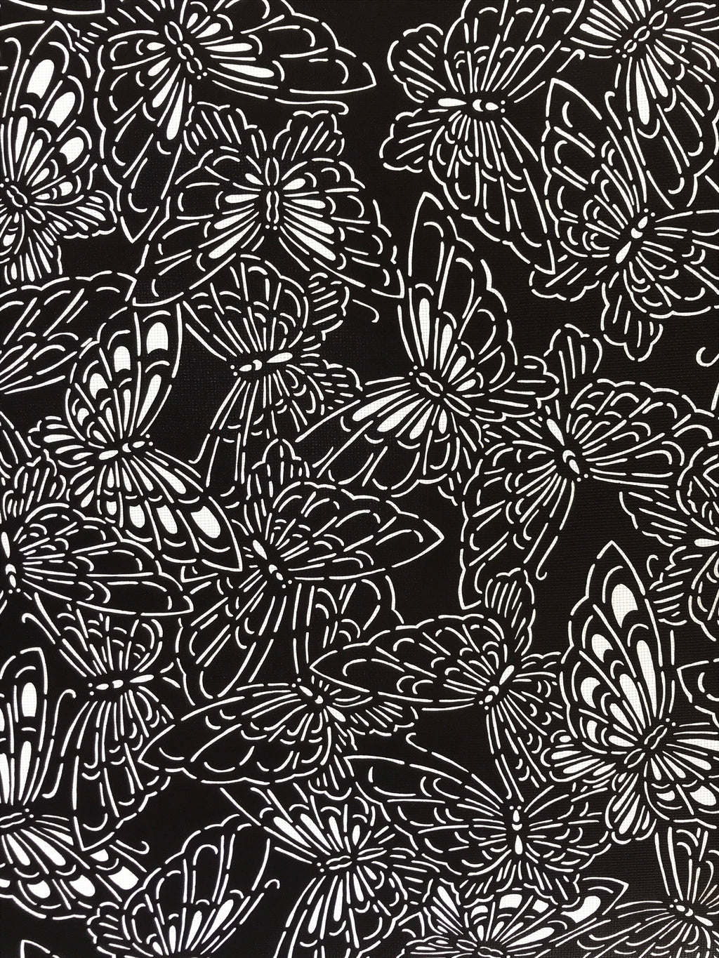 Antique Japanese Katagami Kimono Paper Stencil Katazome Butterflies 4Y484