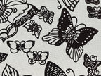 Antique Japanese Katagami Kimono Paper Stencil Katazome Butterflies 4Y501