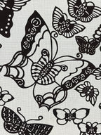 Antique Japanese Katagami Kimono Paper Stencil Katazome Butterflies 4Y501