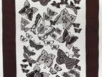 Antique Japanese Katagami Kimono Paper Stencil Katazome Butterflies 4Y501
