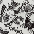Antique Japanese Katagami Kimono Paper Stencil Katazome Butterflies 4Y501
