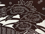 Antique Japanese Katagami Kimono Paper Stencil Katazome Floral Design 4Y481