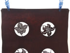 Antique Japanese Katagami Kimono Paper Stencil Katazome Lily Flowers 4Y461