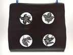 Antique Japanese Katagami Kimono Paper Stencil Katazome Lily Flowers 4Y461