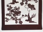 Antique Japanese Katagami Kimono Paper Stencil Peony Flower Butterfly 4Y480