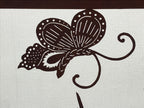 Antique Japanese Katagami Kimono Paper Stencil Peony Flower Butterfly 4Y480
