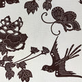 Antique Japanese Katagami Kimono Paper Stencil Peony Flower Butterfly 4Y480