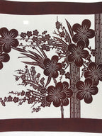 Antique Japanese Katagami Kimono Paper Stencil Plum Blossom Bamboo 4Y470
