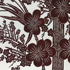 Antique Japanese Katagami Kimono Paper Stencil Plum Blossom Bamboo 4Y470
