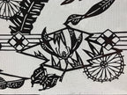 Antique Japanese Katagami Kimono Paper Stencil Summer Dragonfly 4Y475