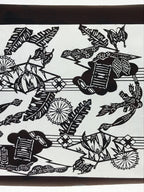 Antique Japanese Katagami Kimono Paper Stencil Summer Dragonfly 4Y475
