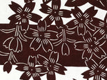 Antique Japanese Katagami Kimono Stencil Cherry Blossom Chrysanthemum 4Y496