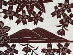 Antique Japanese Katagami Kimono Stencil Cherry Blossom Chrysanthemum 4Y496