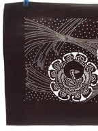 Antique Japanese Katagami Kimono Stencil Crane Bird Minogame Turtle Crest A633