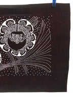 Antique Japanese Katagami Kimono Stencil Crane Bird Minogame Turtle Crest A633