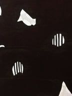 Antique Japanese Katagami Kimono Stencil Katazome Abstract C757