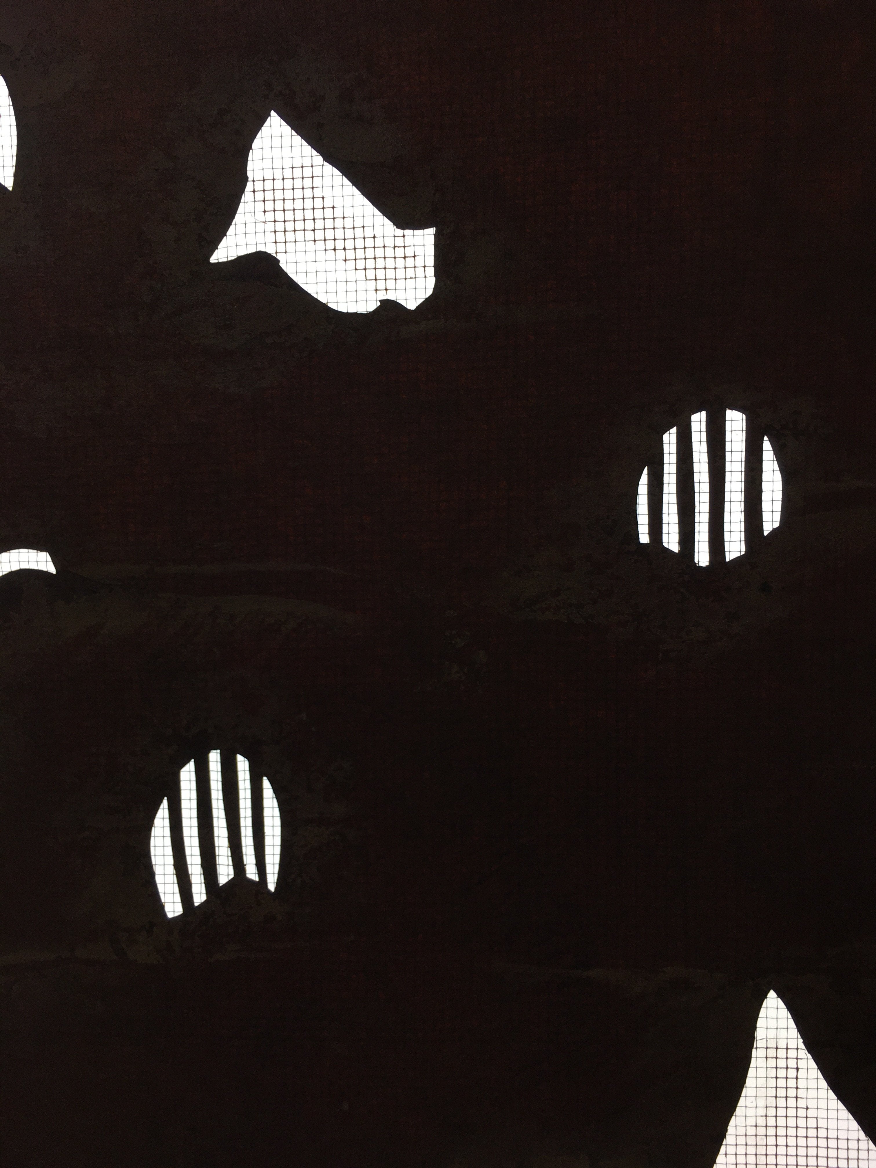Antique Japanese Katagami Kimono Stencil Katazome Abstract C757