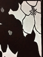 Antique Japanese Katagami Kimono Stencil Katazome Abstract Flower C758