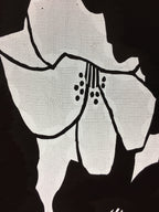 Antique Japanese Katagami Kimono Stencil Katazome Abstract Flower C758