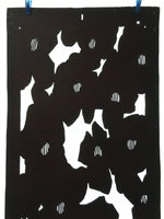 Antique Japanese Katagami Kimono Stencil Katazome Abstract Flower C759