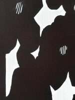 Antique Japanese Katagami Kimono Stencil Katazome Abstract Flower C759