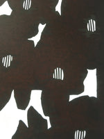 Antique Japanese Katagami Kimono Stencil Katazome Abstract Flower C759