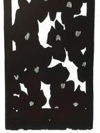 Antique Japanese Katagami Kimono Stencil Katazome Abstract Flower C759