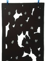 Antique Japanese Katagami Kimono Stencil Katazome Abstract Flower C759