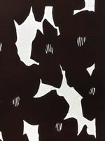 Antique Japanese Katagami Kimono Stencil Katazome Abstract Flower C759