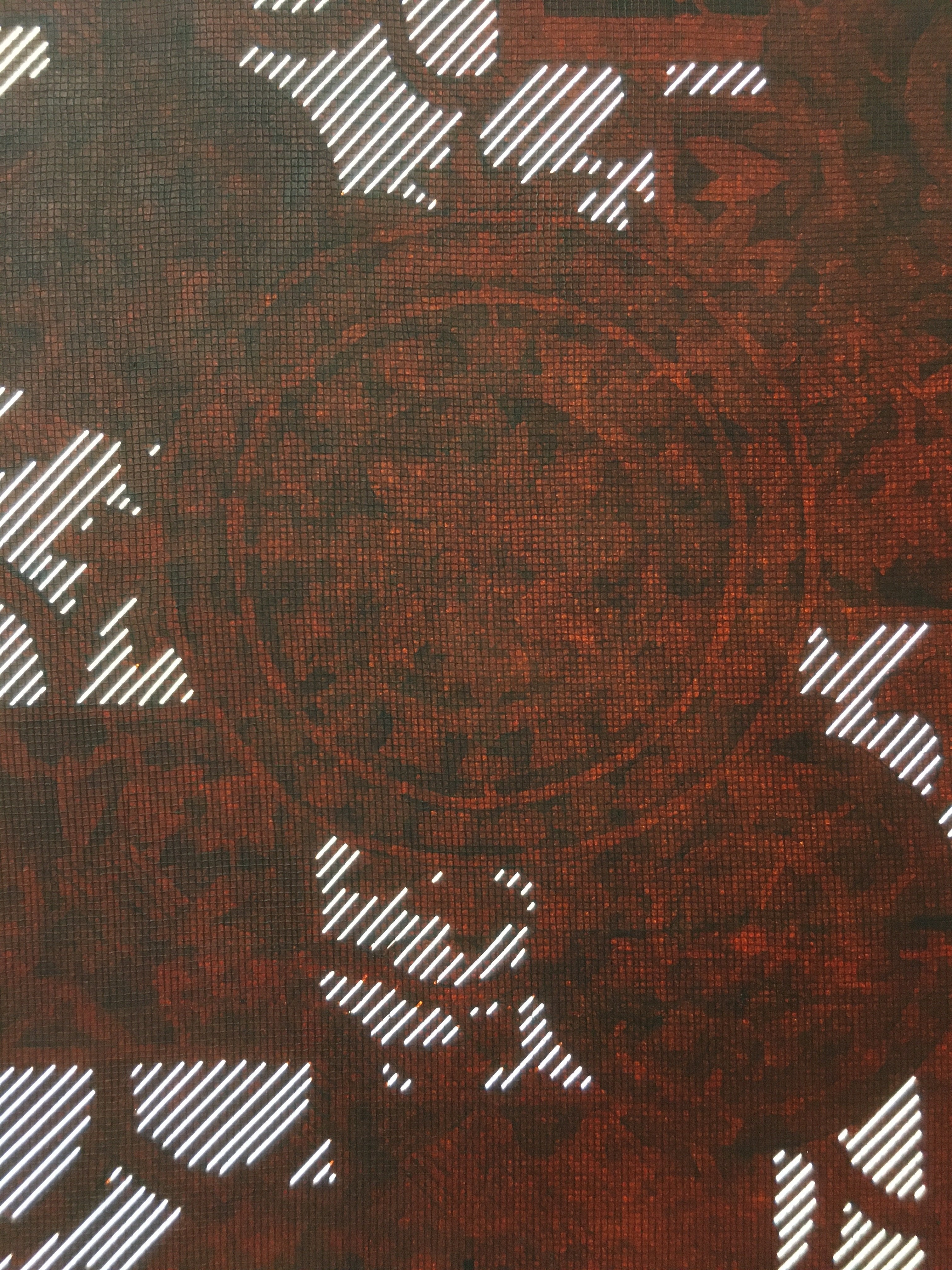 Antique Japanese Katagami Kimono Stencil Katazome Abstract Pattern C745