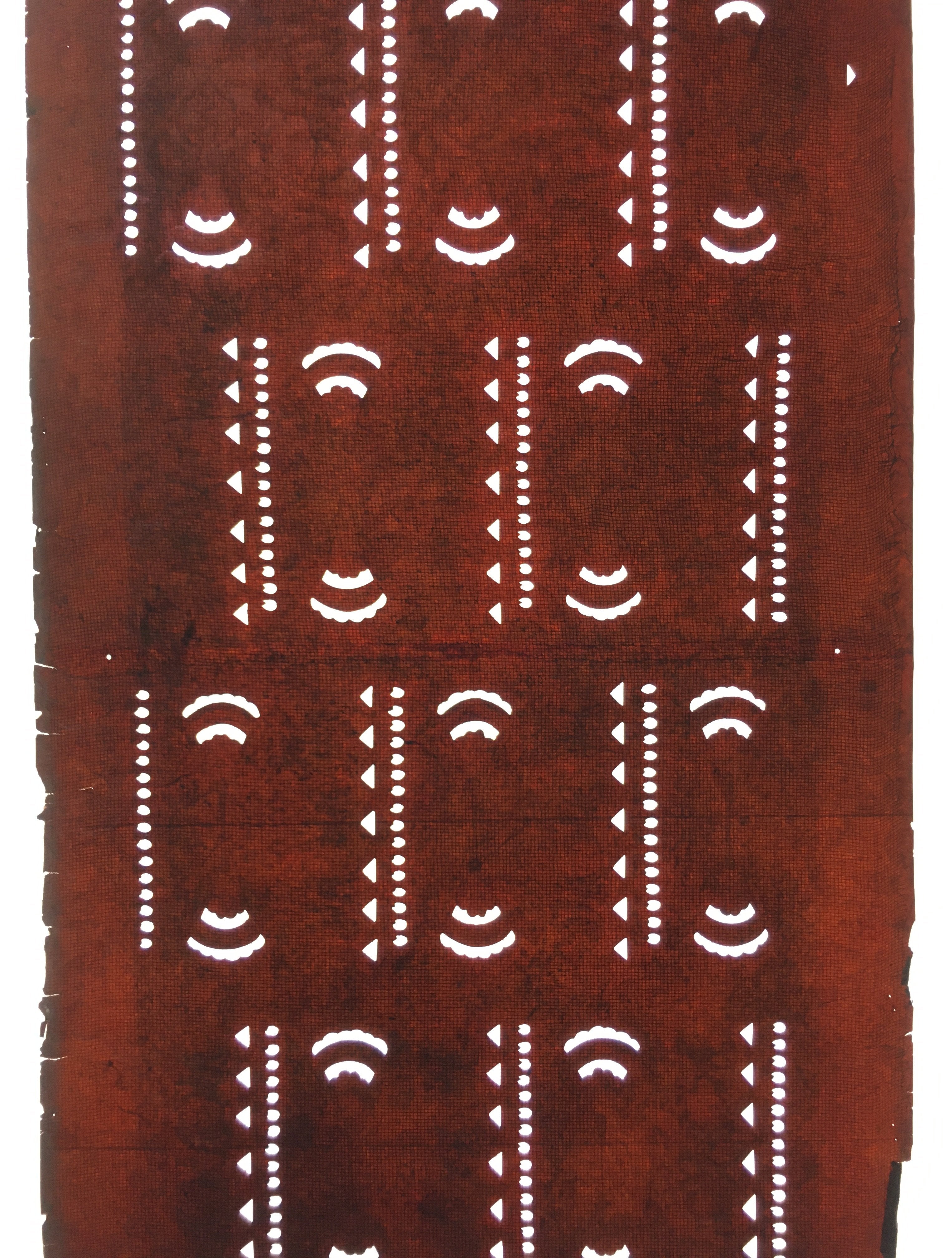 Antique Japanese Katagami Kimono Stencil Katazome Abstract Pattern C749