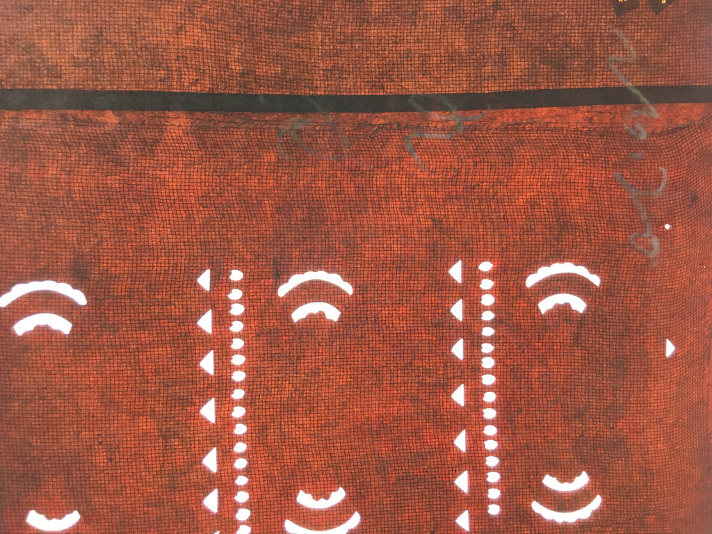 Antique Japanese Katagami Kimono Stencil Katazome Abstract Pattern C749