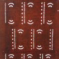 Antique Japanese Katagami Kimono Stencil Katazome Abstract Pattern C749